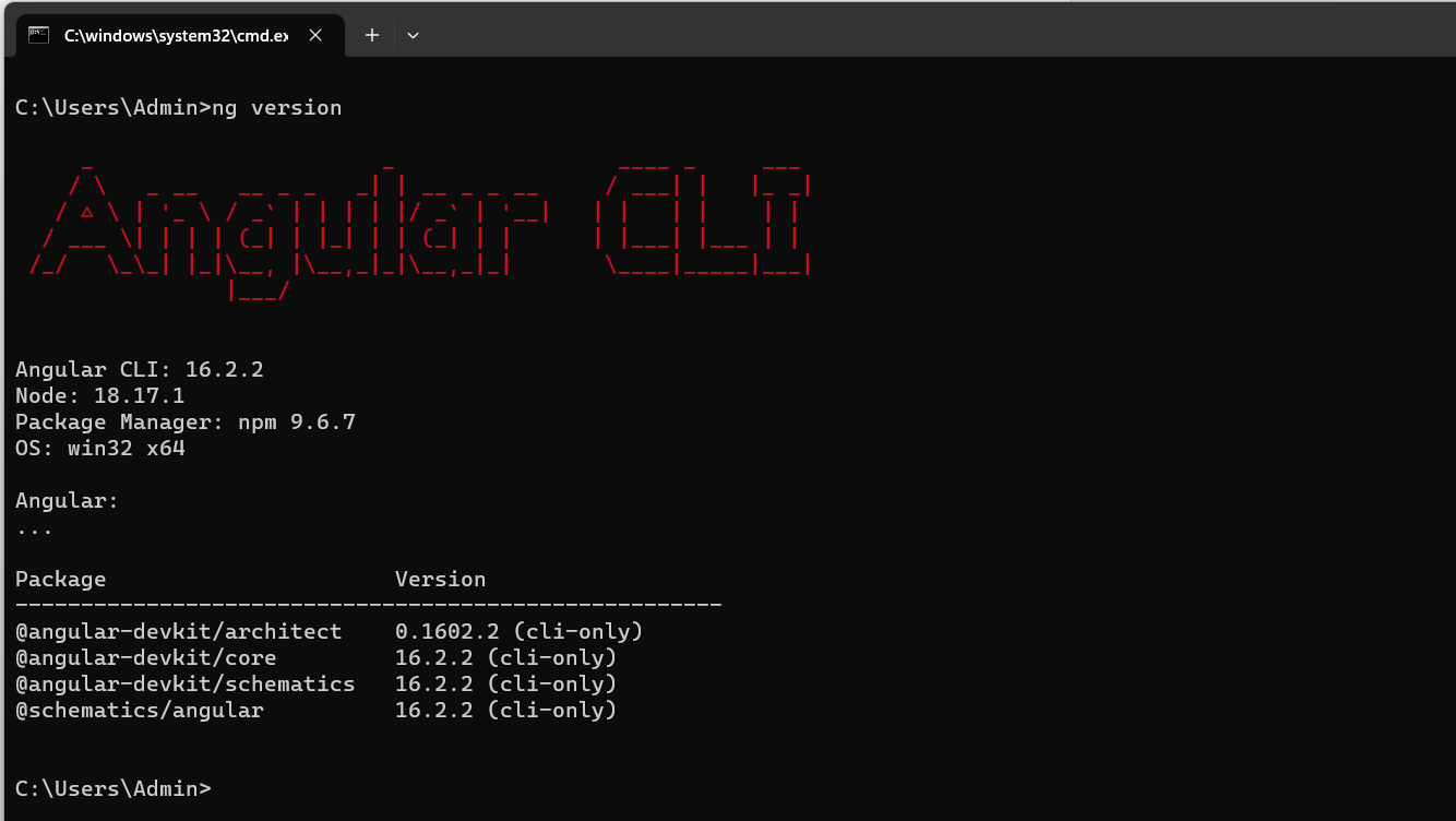 How to install angular on windows cloudscope